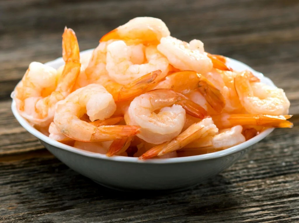 Properly Cooked Shrimps in a bowl